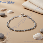 Load image into Gallery viewer, Oxidized Silver Anklet for Women | Bohemian Style | Gift
