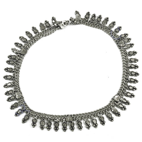 925 Silver Anklet for Women | Teardrop Design | Gift