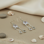 Load image into Gallery viewer, 925 Silver White Quartz Dangle Earrings | For Women | Gift
