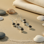 Load image into Gallery viewer, 925 Silver Black Onyx Dangle Earrings for Women | Gift
