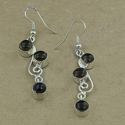 925 Silver Black Onyx Dangle Earrings for Women | Gift