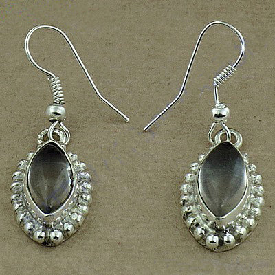 925 Silver Smoky Quartz Earrings for Women | Dangle Earrings