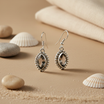 Load image into Gallery viewer, 925 Silver Smoky Quartz Earrings for Women | Dangle Earrings
