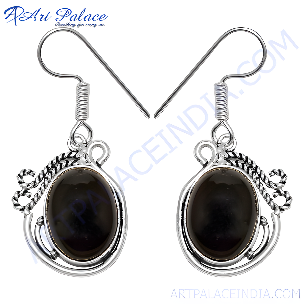 925 silver black onyx earrings for women | daily wear jewelry