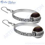 Load image into Gallery viewer, 925 Silver Black Pearl Oval Earrings for Women | Daily Jewelry
