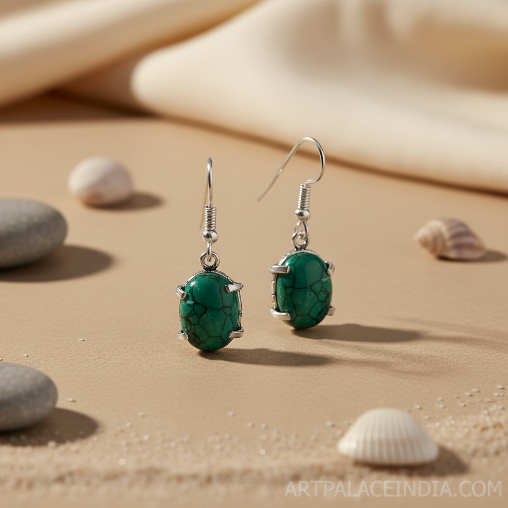 925 Silver Turquoise Earrings for Women | Gemstone Jewelry Gift
