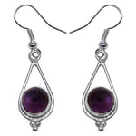 Load image into Gallery viewer, 925 Silver Amethyst Drop Earrings for Women | Gemstone Jewelry
