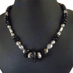 Load image into Gallery viewer, Black Onyx Bead Necklace | Sterling Silver | Women's Jewelry Gift
