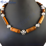 Load image into Gallery viewer, Tiger Eye Bead Necklace for Women | Gemstone Jewelry
