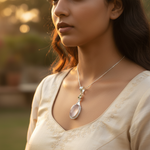 Load image into Gallery viewer, 925 Silver Rose Quartz Pendant for Women | Gemstone Jewelry
