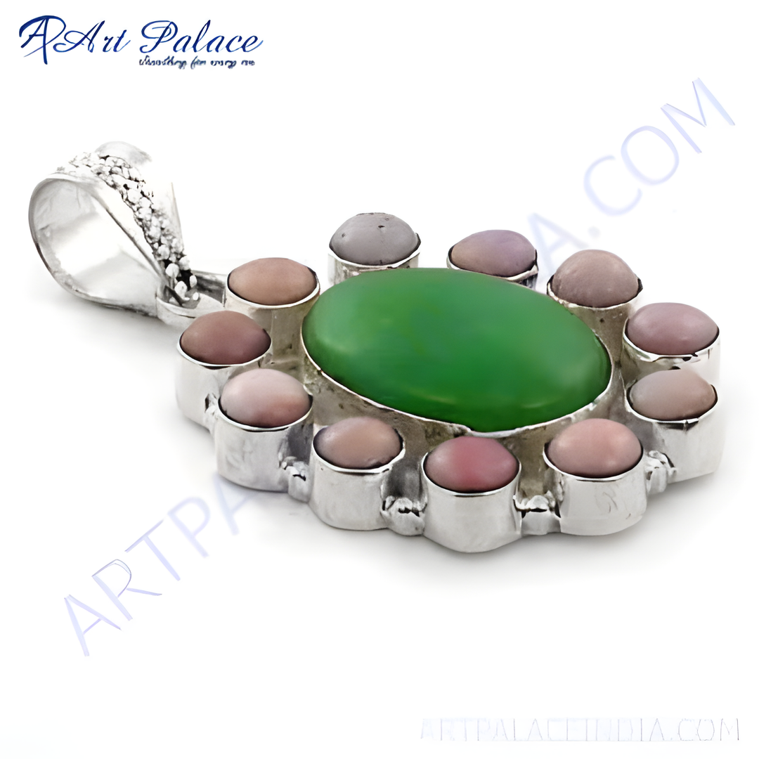 925 Silver Gemstone Pendant for Women | Statement Jewelry