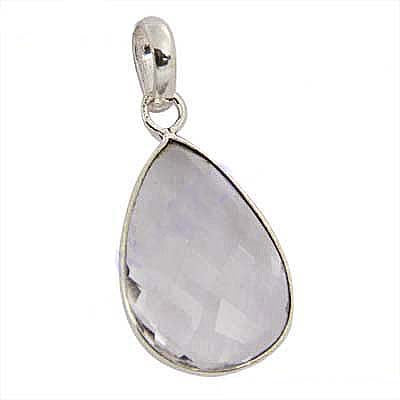 925 silver tear drop pendant | smoky quartz gemstone | women's gift