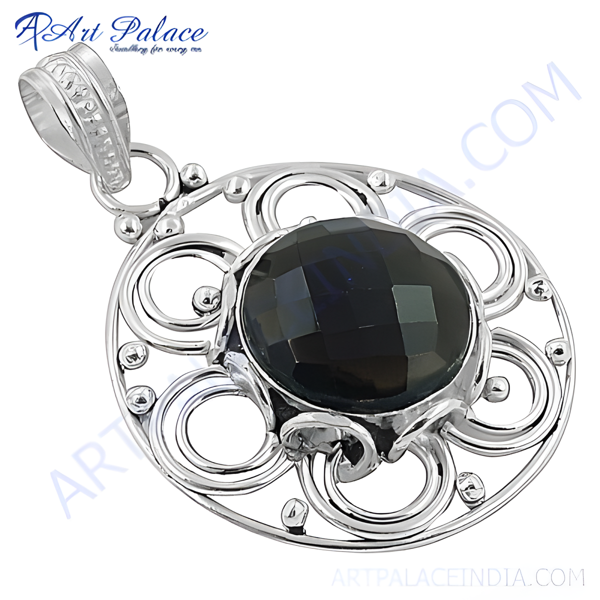 925 silver onyx pendant for women | gemstone jewelry gift