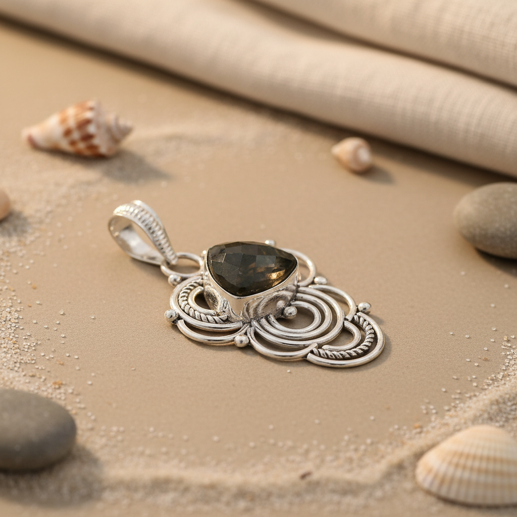 925 Silver Labradorite Pendant | Women's Stone Jewelry