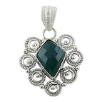 Load image into Gallery viewer, 925 Silver Green Onyx Pendant for Women | Gemstone Jewelry
