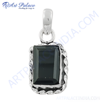Load image into Gallery viewer, 925 Silver Black Onyx Pendant | Rectangle Gemstone Pendant
