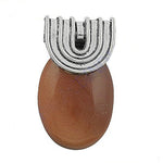 Load image into Gallery viewer, Silver Pendant with Brown Gemstone for Women | Unique Jewelry
