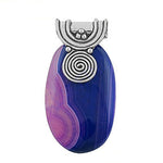 Load image into Gallery viewer, 925 Silver Blue Agate Pendant for Women | Gemstone Jewelry
