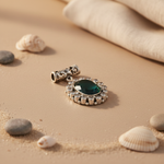 Load image into Gallery viewer, 925 Silver Emerald Green Pendant for Women | Gemstone Jewelry
