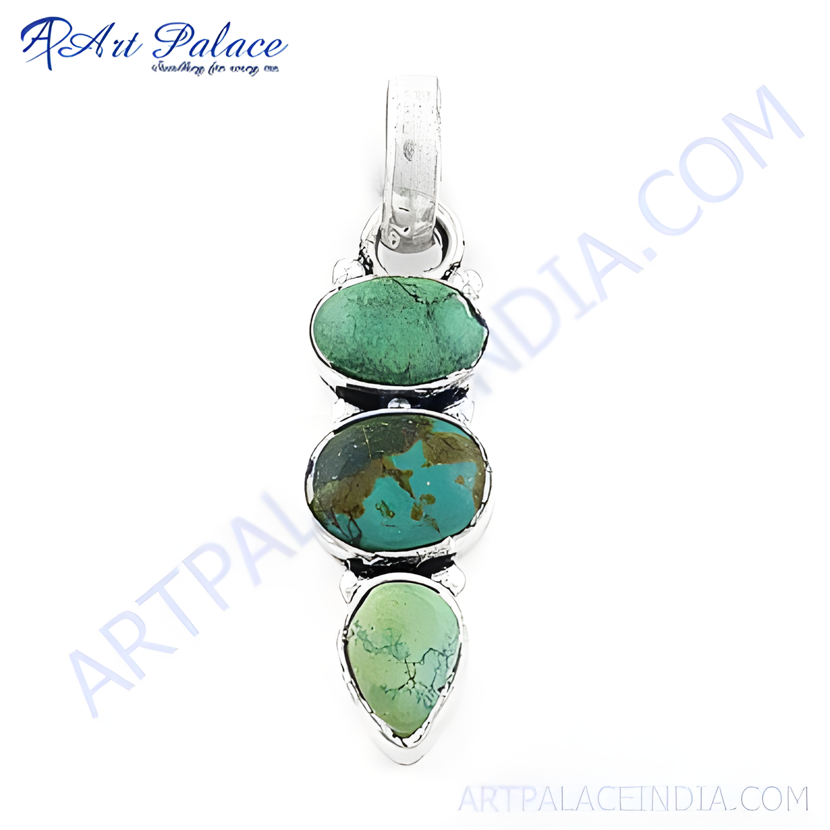 925 silver turquoise pendant for women | gemstone jewelry
