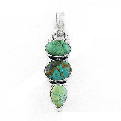 925 Silver Turquoise Pendant for Women | Gemstone Jewelry