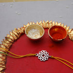 Load image into Gallery viewer, Sahasrara Chakra 925 Sterling Silver Rakhi Bracelet for Brother
