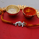 Load image into Gallery viewer, 925 Silver Infinity Charm Rakhi for Brother | Raksha Bandhan Gift
