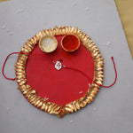 Load image into Gallery viewer, Shiva Trishul Rudraksha 925 Sterling Silver Rakhi for Brother
