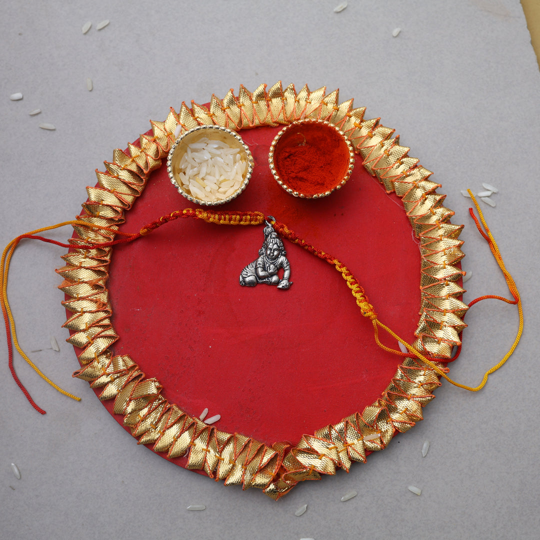 925 Sterling Silver Hanuman Rakhi for Brother | Raksha Bandhan Gift