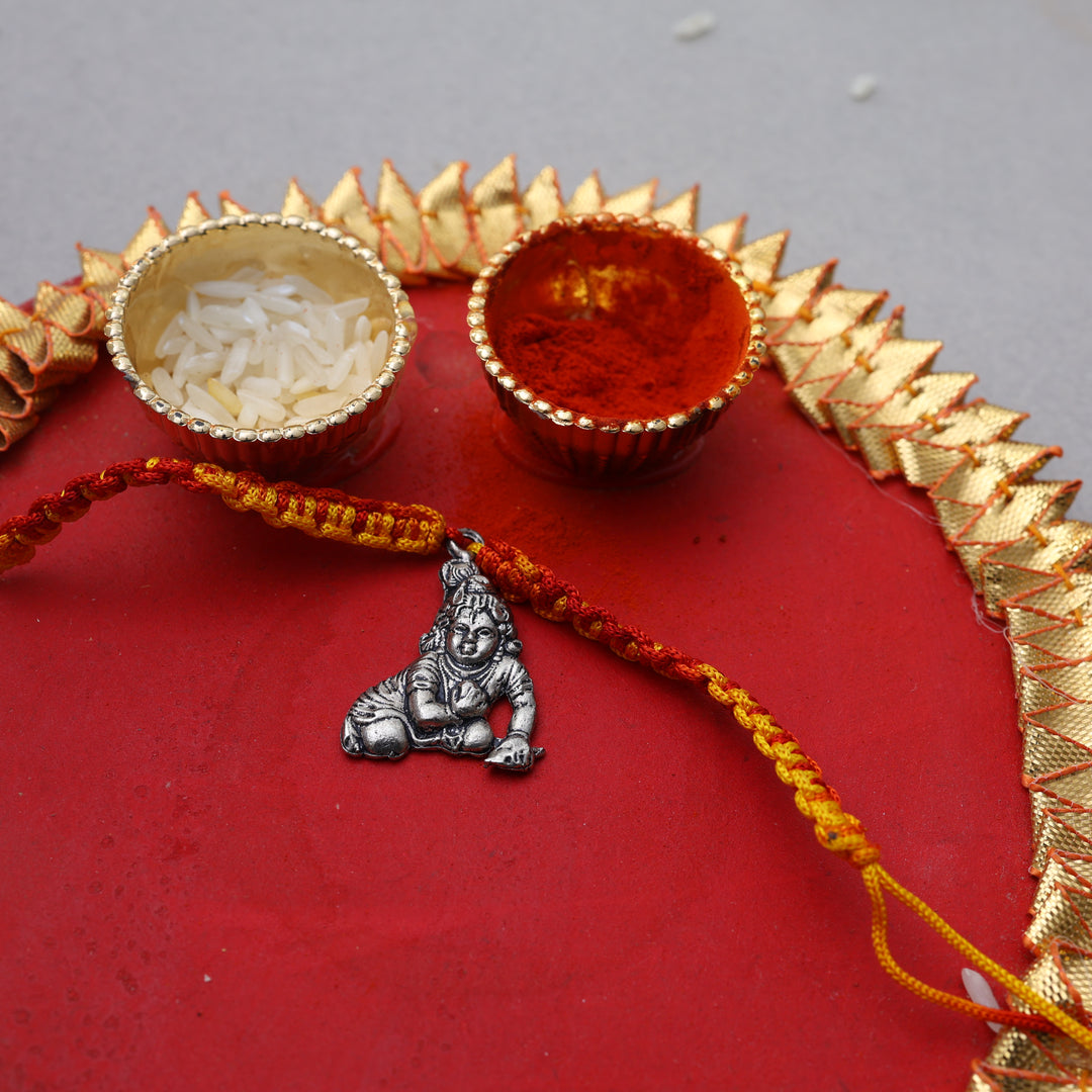 925 Sterling Silver Hanuman Rakhi for Brother | Raksha Bandhan Gift