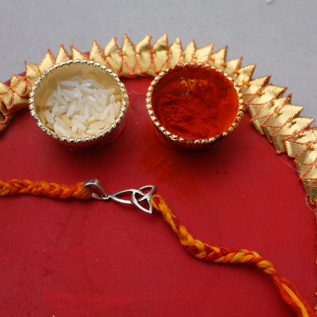 Trinity Knot 925 Silver Rakhi Bracelet for Raksha Bandhan