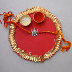 Load image into Gallery viewer, 925 Sterling Silver Ganesha Rakhi Bracelet for Brother
