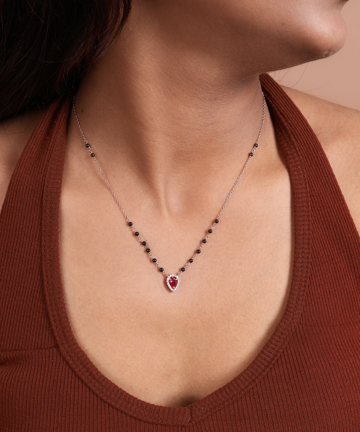 Karwa chauth 925 silver mangalsutra