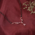 Load image into Gallery viewer, Rose gold plating CZ Mangalsutra Necklace for Women | Daily Wear
