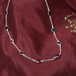 Load image into Gallery viewer, 925 Silver Rainbow Gemstone Necklace | Colorful Fashion Jewelry
