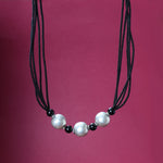Load image into Gallery viewer, Black Bead and Silver Ball Necklace for Women | Fashion Jewelry
