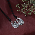 Load image into Gallery viewer, Silver Swan Pendant Necklace | Beaded Chain for Women | Gift
