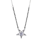 Load image into Gallery viewer, Silver Star Mangalsutra Necklace | Diamond CZ Stone | Gift for Women
