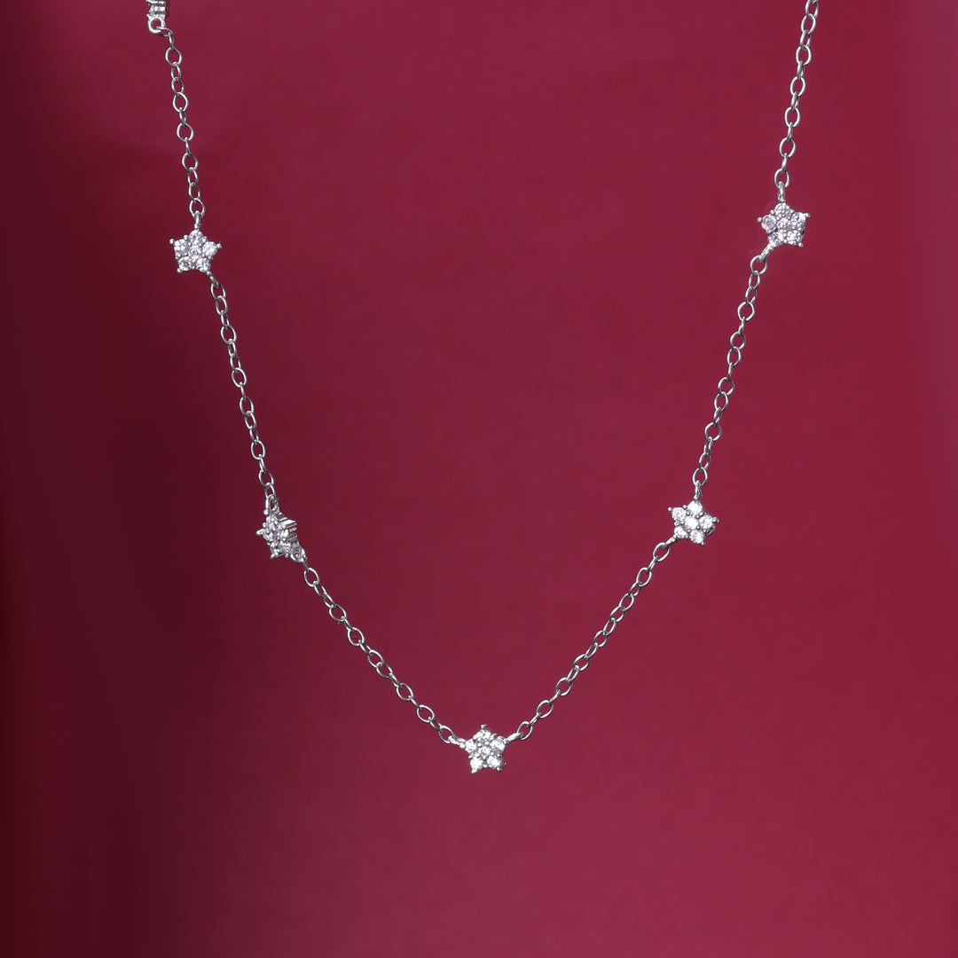 925 Silver Star Charm Necklace for Women | Dainty Jewelry Gift