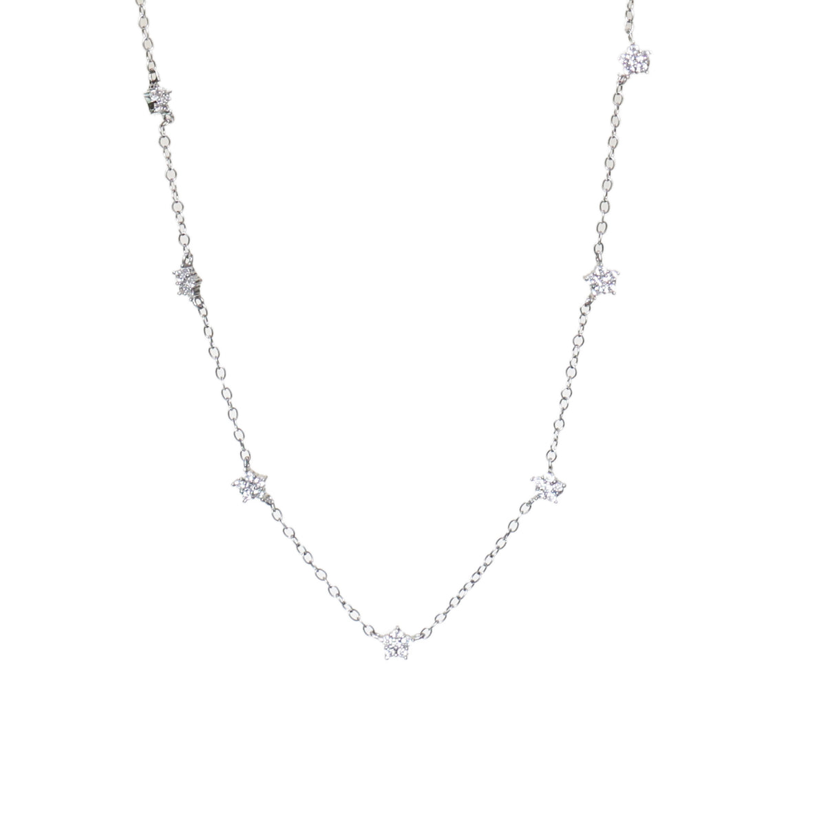 925 silver star charm necklace for women | dainty jewelry gift