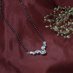 Load image into Gallery viewer, Silver Cubic Zirconia Mangalsutra Necklace | For Women | Wedding Jewelry
