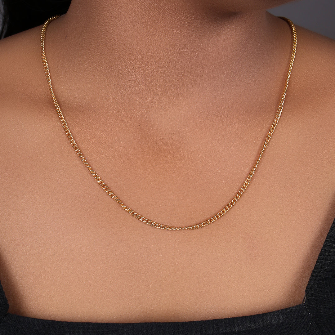 gold plating Cuban Chain Necklace | gold plating Chain for Men & Women