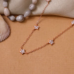 Load image into Gallery viewer, Rose gold plating Starburst Necklace | Diamond CZ | Women's Jewelry Gift
