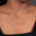 Load image into Gallery viewer, Rose gold plating Starburst Necklace | Diamond CZ | Women's Jewelry Gift

