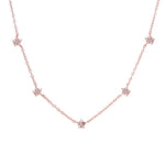 Load image into Gallery viewer, Rose gold plating Starburst Necklace | Diamond CZ | Women's Jewelry Gift
