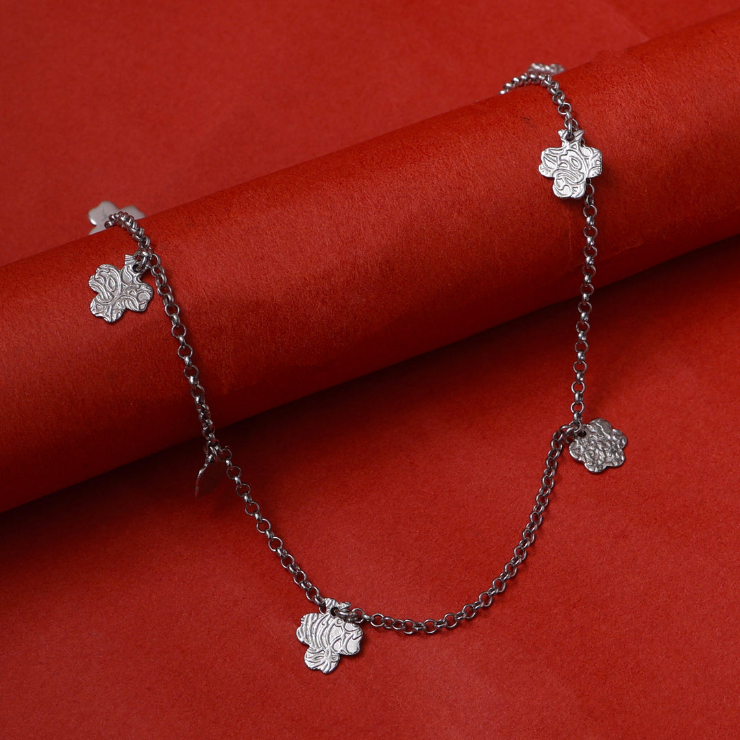 925 Silver Flower Charm Necklace for Women | Daily Wear Gift