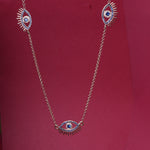 Load image into Gallery viewer, Rose gold plating Evil Eye Jewelry Set | Necklace &amp; Bracelet | Protection
