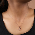 Load image into Gallery viewer, Rose Gold Plated Butterfly Pendant Necklace with CZ Stones for Women
