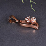 Load image into Gallery viewer, Rose Gold Plated Snowflake Pendant Necklace with CZ Stones for Women
