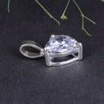 Load image into Gallery viewer, Sterling Silver Pear Cut Cubic Zirconia Solitaire Pendant for Women
